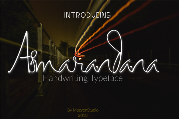 Asmarandana: A Handwritten Font for Editorial Elegance