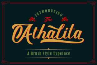 Athalita Font: A Classy Brush Typeface for Polished Branding