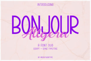 Bonjour Allgera Duo: Elevating Digital Brand Identity with Elegant Typography