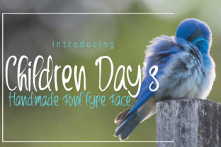 Children Day s: A Handwritten Font for Editorial Elegance