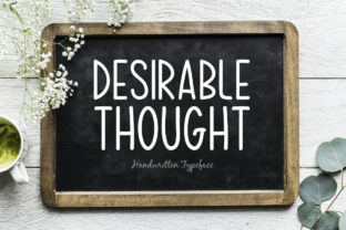Desirable Thought: A Handwritten Font for Editorial Identity