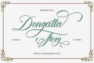Dongatta Story: A Beautiful Script Font for Crafters and Makers