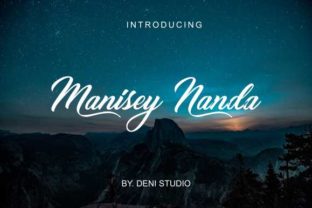 Elegant Typography with the Nanda Script Font
