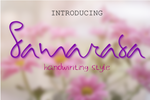 Samarasa: A Feminine Handwritten Font for Memorable Branding