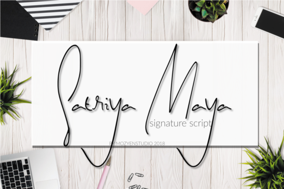 Satriya Maya: The Handwritten Typeface for Polished Brand Identity