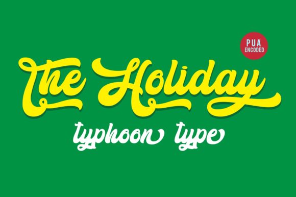 The Holiday Font: A Bold Script for Editorial Elegance