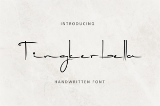 Tingkerbella: A Handwritten Script Font for Creative Branding