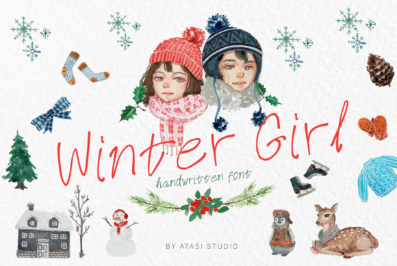 Winter Girl Font: A Playful Script for Seasonal Marketing